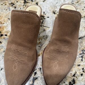 Dolce Vita Brown Suede Mules